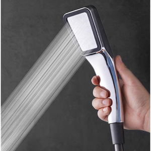 Rectangular Shower Head With Pressure Boost For Bathroom Use Durable Design - Product Image 5