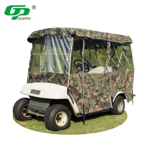 高品质高尔夫球车4座雨罩和外壳300d防水通用高尔夫球车雨罩，带提包