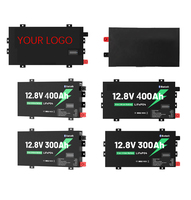 Batterie LiFePO4 Slimline à décharge profonde 12,8V 100Ah/200Ah/300Ah légère pour camping-car, bateau et système d'alimentation hors réseau