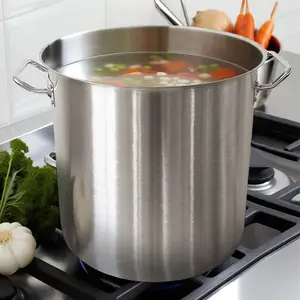 Daosheng Nordic Style Commercial Large Metal Cooking Pot with Lid Hot Selling Stainless Steel Soup Stockpot