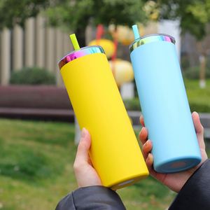 Thermos portable moderne en acier inoxydable 304 de 20 oz, isolé sous vide, grande capacité, écologique, avec couvercle plat, pulvérisation 6-12 - Product Image 3