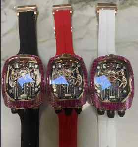 Reloj Deportivo Automático <span class=keywords><strong>de</strong></span> Lujo Jacob Co. Bugatti Chiron Tourbillon <span class=keywords><strong>de</strong></span> Acero Inoxidable con Diseño <span class=keywords><strong>de</strong></span> Pistón <span class=keywords><strong>de</strong></span> 16 Cilindros y Correa <span class=keywords><strong>de</strong></span> Goma para Hombre - Product Image 5