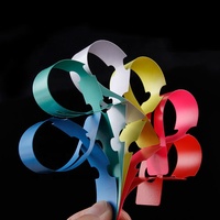 Étiquettes en plastique pour plantes de vergers et arbres fruitiers, bon marché, étiquettes suspendues enroulées, marqueurs pour arbres, boucles de verrouillage, étiquettes suspendues pour plantes de pépinière