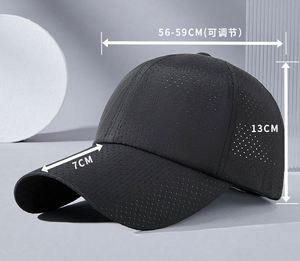 Summer Laser Hole Large Head Size Fast Dry Baseball Cap Breathable Women Men Golf Sports Sun <b>Hat</b> - Product Image 2