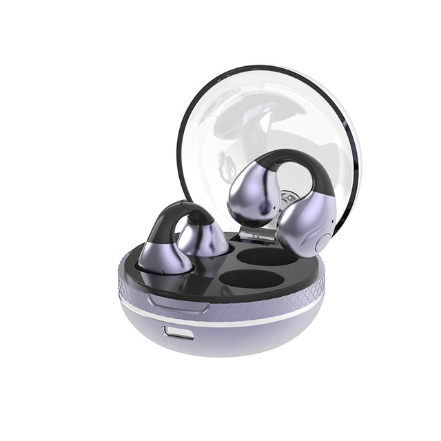 2024 Linx Headphone Factory TWS Ear Clip HD Call Wireless Earbuds with Metal Aluminum Base