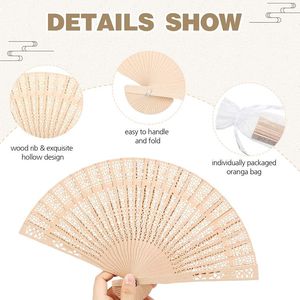Abanico de Mano de Madera Personalizado con Texto para Recuerdos de Boda, Regalos al por Mayor para Fiestas - Product Image 2