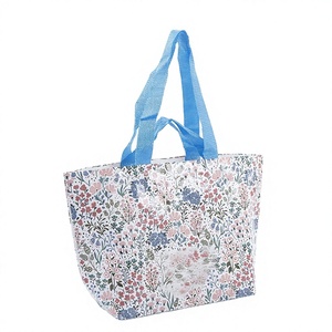 Sacs en PP tissés personnalisés Ruiding imprimés en couleur, grande capacité, avec fermeture à l'épaule, pour le shopping écologique, vente en gros - Product Image 4