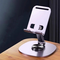 Support de bureau multifonctionnel pliable de logo de personnalisation de cadeau en métal vivant paresseux