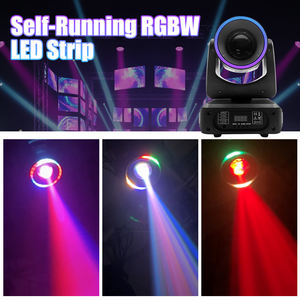 Luces de Escenario Directas de Fábrica, Cabeza Móvil LED de 160W, Tira LED RGBW, Efecto Beam, Gobo, Wash, DMX512, Luces para DJ, Bar, Discoteca, Fiesta - Product Image 4