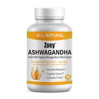 OEM/ODM organik Ashwagandha kapsülleri yüksek potens 1300 mg: ultimate doğal uyku desteği bağışıklık destek odaklama ve enerji desteği