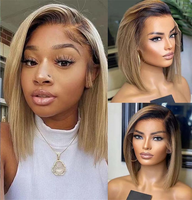 Nuove Parrucche Bob Liscio Remy Marrone 2026 XZY Pre-Plucked HD per Chiusura in Pizzo e Frontale in Pizzo, Capelli Umani Brasiliani per Donne Nere