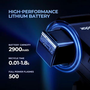 <span class=keywords><strong>Godox</strong></span> AD200 76 Ws <span class=keywords><strong>TTL</strong></span> 2,4 G HSS 1/8000s Flash de Poche Professionnel sans Fil pour Photographie en Extérieur et Studio, Lithium 2900 mAh - Product Image 3