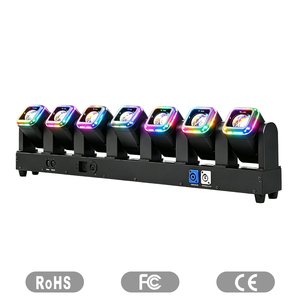 ไฟ LED เคลื่อนย้ายได้สำหรับเวที8X60W DMX512ไฟแฟลชควบคุมพิกเซล RDM <span class=keywords><strong>AUX</strong></span> 3200-7800K CRI95งานแต่งงาน/งานอีเวนต์ให้เช่า - Product Image 1