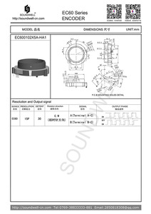 Encodeur annulaire EC60 à arbre creux, encodeur incrémental rotatif - Product Image 4