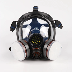 Set Respirator masker <span class=keywords><strong>Gas</strong></span> tugas berat, untuk konstruksi, mengecat, dan perlindungan wajah las - Product Image 2