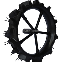 JIUYU 400*11mm 510*100mm 550*11mm Roue de transplanteur de riz agricole, jante en caoutchouc massif, pneu de tracteur, motoculteur, garantie de 2 ans