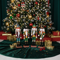 Figurine en bois artisanale, ornement de table de Noël, décoration de maison, casse-noisette en bois, décoration de Noël