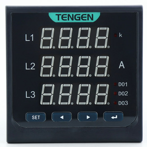 Amperímetro digital trifásico Tengen Pa256l de 5A para medición de corriente y monitoreo de energía - Product Image 4