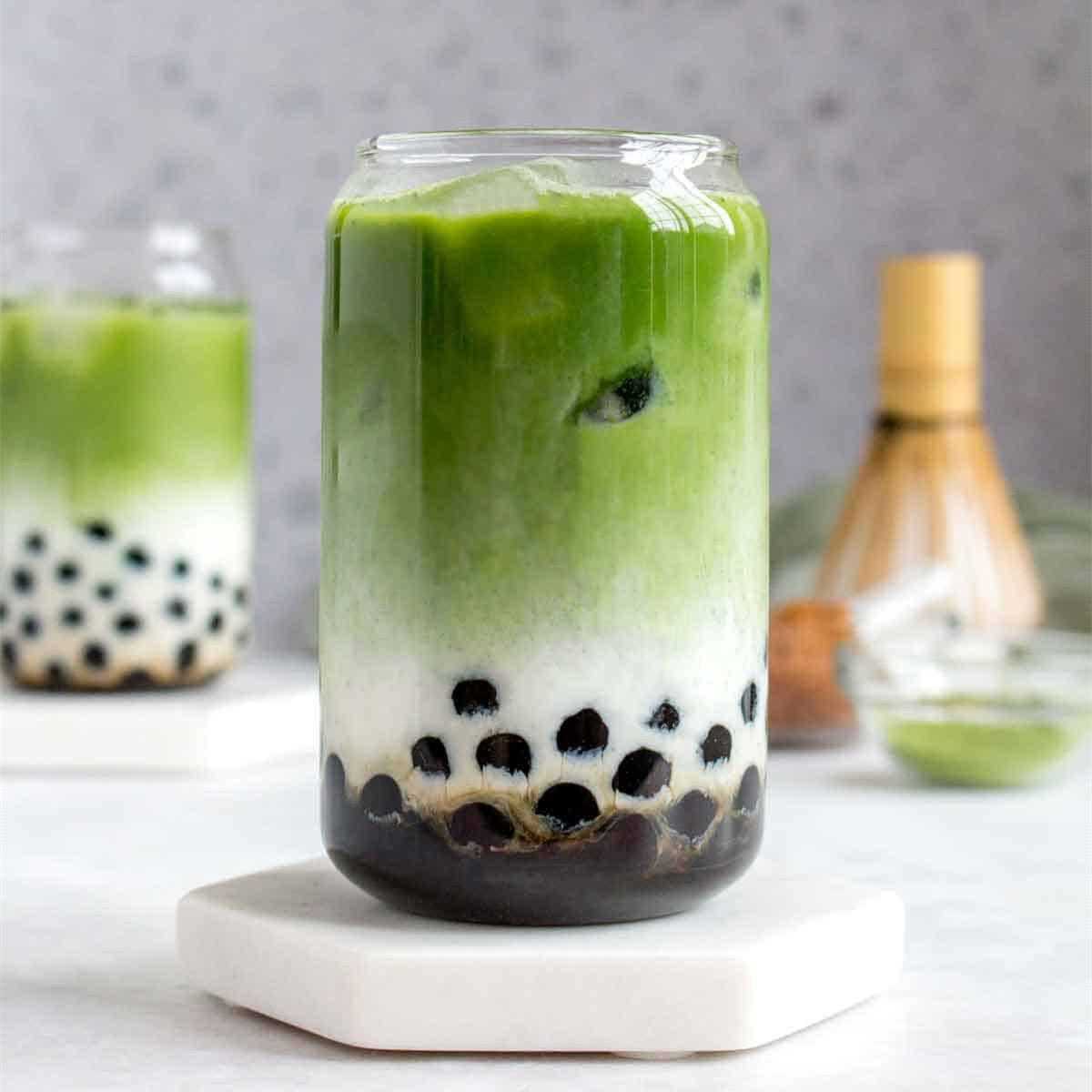 Новое поступление DIY Boba чайный пузырчатый чайный набор с ароматом маття жасмина с соломинкой Заводская поставка