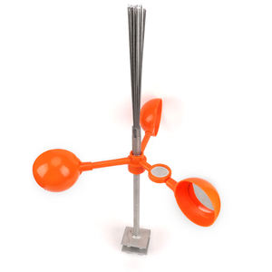 برج قوة أبراج مبيد الطيور مفزع الفولاذ المقاوم للصدأ الربيع مكافحة الطيور المسامير وطاحونة عاكسة مستقرة - Product Image 2