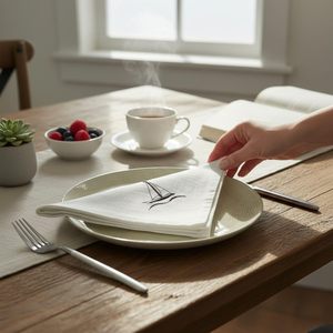 Serviettes en lin brodées, serviettes blanches, broderie <span class=keywords><strong>de</strong></span> logo, <span class=keywords><strong>serviette</strong></span> <span class=keywords><strong>de</strong></span> haute qualité, prix bas, livraison directe d'usine - Product Image 2