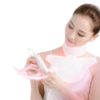 Masque de cou en silicone LED le plus vendu, lumière multiple, utilisation à domicile, soin de la peau, éclaircissement de la peau