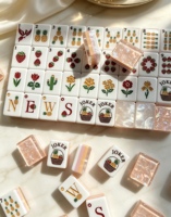 Funky Trade Custom Familiar Fruit Flash Shell, 1,24 * 0,91 * 0,63 inch, 160 stuks acryl Mahjong tegelsets Amerikaanse OEM