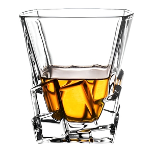 Verre à shot carré transparent texturé, verre à cocktail réutilisable pour bar, verre à boire pour fête, 300 ml, passe au lave-vaisselle, design moderne - Product Image 5