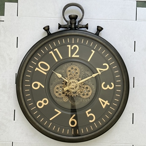 Vô cùng thời gian bán hàng trực tiếp 29 inch bánh Đồng hồ treo tường retro cổ điển Đồng hồ treo tường cho phòng khách đồng hồ treo tường trang trí - Product Image 5