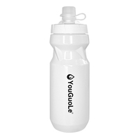 Logo personnalisé bouteille d'eau de cyclisme 600ml réutilisable sans BPA PP de qualité alimentaire sport bouteille d'eau de vélo à presser pour le voyage