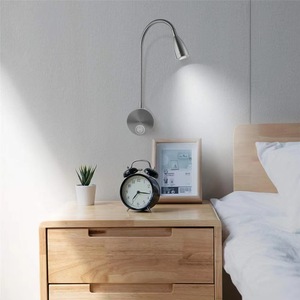 Hotel Home <strong>Bed</strong> <strong>Reading</strong> Light 3W Wall Mounted With On/Off Switch Warm Flexible Snake LED <strong>Reading</strong> <strong>Lamp</strong> Wall <strong>Lamp</strong> - Product Image 6