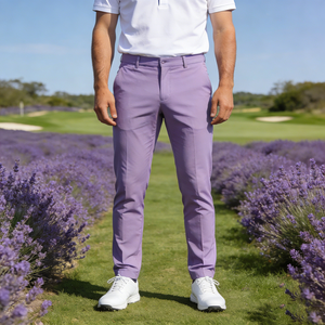 OEM Custom Wholesales High Stretchy Business Spandex Solid Grey Golf Sports Straight Long Pants <strong>for</strong> <strong>Men</strong> Knickerbockers <strong>Knickers</strong> - Product Image 1