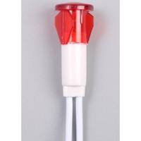 Lampe indicatrice néon rouge de 12 mm avec résistance et câble, lampe de signalisation électrique pour panneau de commande industriel