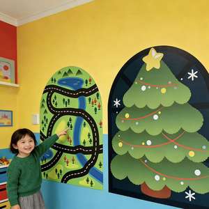 Pizarra Magnética <span class=keywords><strong>con</strong></span> Soporte en Forma de Casa para Niños, Diseño de <span class=keywords><strong>Caballete</strong></span> de Dibujo, Estación de Arte DIY Segura y Ecológica para el Hogar - Product Image 1