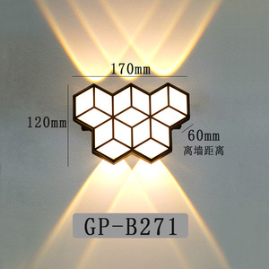 Lámpara de Pared para Exteriores GP-B271, Moderna, Minimalista, Impermeable, con Luz Arriba y Abajo, para Patio y Pasillo - Product Image 1