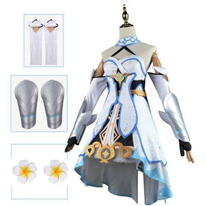 Alta calidad al por mayor viajero Lumine disfraz uniforme tela FIESTA DE Halloween <span class=keywords><strong>Genshin</strong></span> impacto Cosplay Anime disfraz para niñas - Product Image 3