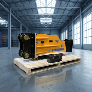 Martillo Hidráulico Silencioso SB70 Directo de Fábrica, Accesorio para Excavadora, para Proyectos de Demolición Urbana de Alta Eficiencia - Product Image 1