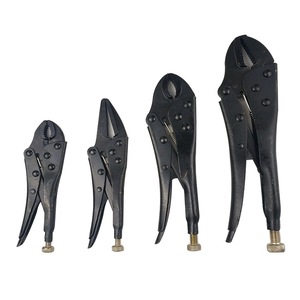 Dzt Industrial Grade Locking <b>Pliers</b> <b>Set</b> 4pc Steel With Heat Treatment For Heavy Duty Use - Product Image 4