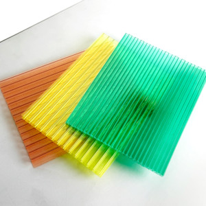 Lámina de <span class=keywords><strong>Policarbonato</strong></span> <span class=keywords><strong>Alveolar</strong></span> de Alta Resistencia, Resistente a la Intemperie y a los Rayos UV, para Tragaluces e Invernaderos - Product Image 1