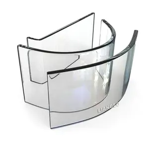 Caldeira de vidro curvada personalizada para decoração de banheiros, chapa de vidro temperada para escadas ao ar livre