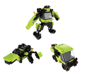 Mini briques jouets <span class=keywords><strong>3</strong></span> en 1 Ingénieur & Robot Mini blocs de construction en plastique - Product Image 6