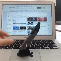 Mouse game nirkabel 2.4G, pena optikal Mini nirkabel isi ulang daya, tetikus pensil 1600dpi, mouse klik