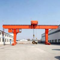 Pont roulant monopoutre de type L 5T 10T 12T avec palan électrique, monté sur rail extérieur pour la manutention de matériaux en entrepôt de stockage de tuyaux