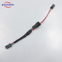 Faisceau de câbles automobile personnalisé SCONDAR compatible avec TE 5-963716-1 1-968700-1, assemblage de câbles pour éclairage d'ambiance, modification automobile
