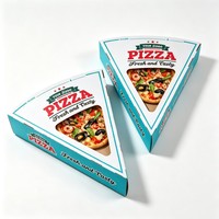 Boîte à emporter pour restaurant, en carton, pliable, rigide, jetable, mini, triangulaire, avec finition mate, pour emballage alimentaire