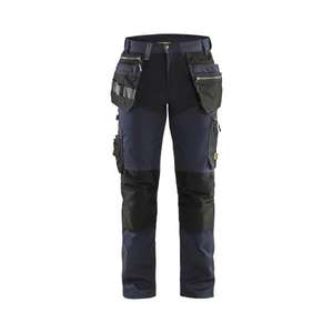 BLAKLADER - 159918608699C44 Pantalon Craftsman avec stretch Marine foncé/Noir-PANTALON DE TRAVAIL EAN 7330509845257 - Product Image 1
