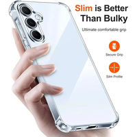 Coque de téléphone transparente pour Samsung A36 A56 A16 A06 A35 A55 A25 A15 A17 A07 A04E A14 A24 A26 A32 A05S, coque transparente antichoc