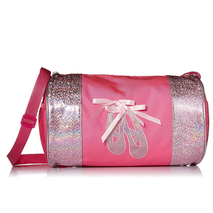 Ballet <b>Bag</b> for Kids Small Duffle <b>Bag</b> Girls Personalized Pink Glitter Dance <b>Bag</b> - Product Image 1