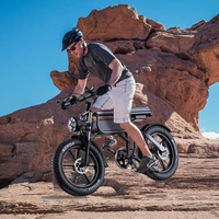 Vélo électrique tout-terrain 20 pouces pour adulte, suspension intégrale, siège confortable, moteur arrière, batterie lithium, moteur brushless sport, alliage d'aluminium 48V