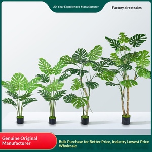 Tanaman Hias Plastik Monstera Deliciosa 160cm untuk Ruang Tamu, Kantor, dan Ruangan Dalam Ruangan; Tanaman Dekoratif dalam <span class=keywords><strong>Pot</strong></span> - Product Image 2